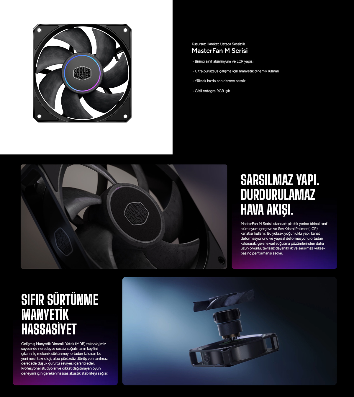 COOLERMASTER MasterFan M120 MFZ-P2DM-20NP2-R1 ARGB 120mm Kasa Fanı