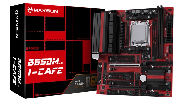 MAXUN B650M I-CAFE DDR5 HDMI PCIE 5.0 AM5 mATX