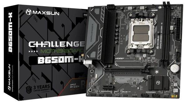 MAXSUN CHALLANGER B650M-K DDR5 HDMI PCIE 5.0 AM5 mATX