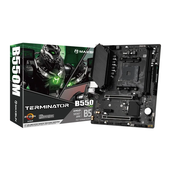 MAXUN TERMINATOR B550M DDR4 HDMI PCIE 4.0 AM4 mATX