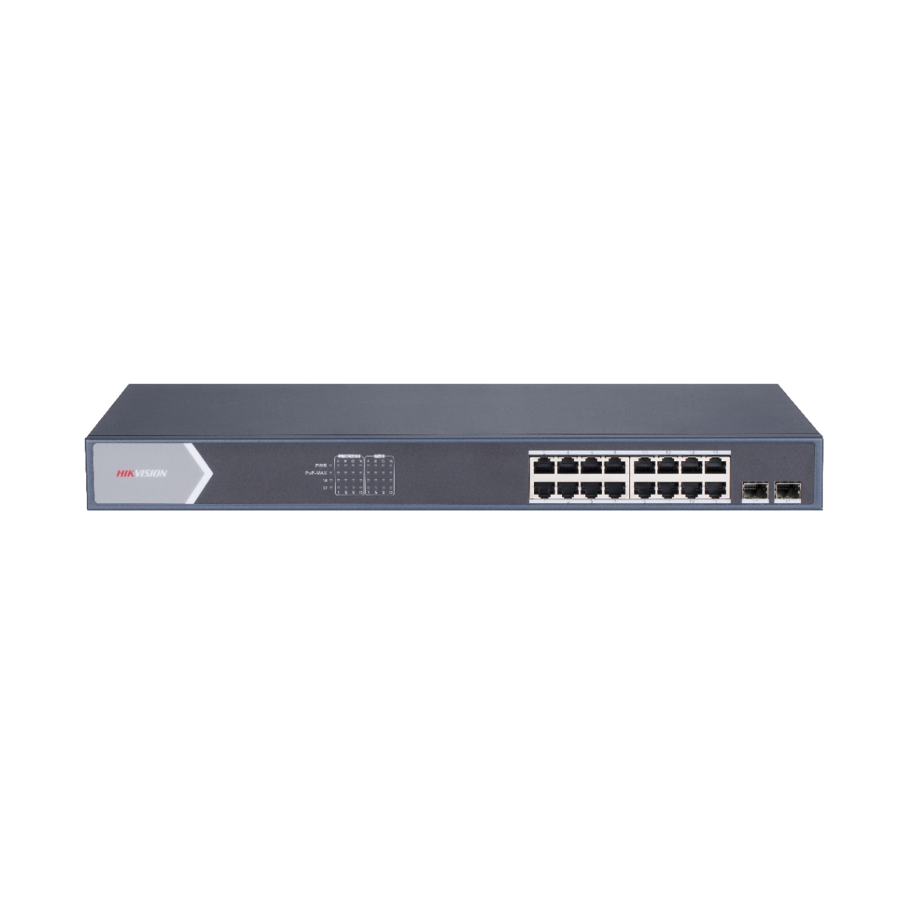 HIKVISION 16port PoE 150w 2-SFP Gigabit Yönetilemez Switch DS-3E0518P-E/M ikinci görünüm