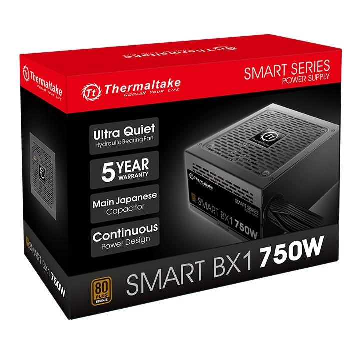 THERMALTAKE 750W 80+ Bronze Smart BX1 PS-SPD-0750NNSABE-T Power Supply ikinci görünüm