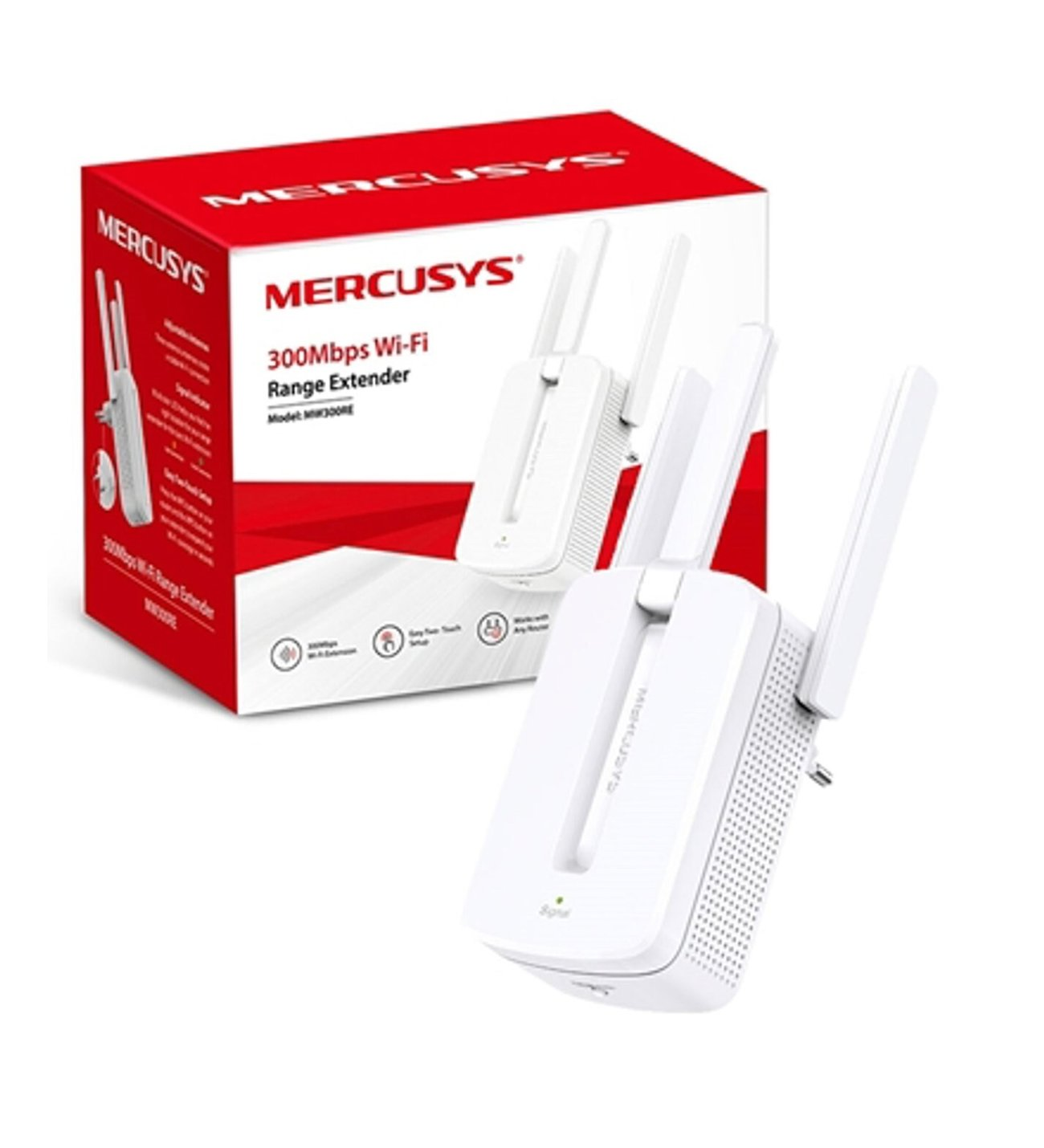MERCUSYS MW300RE N300 Menzil Genişletici Priz Tip ikinci görünüm