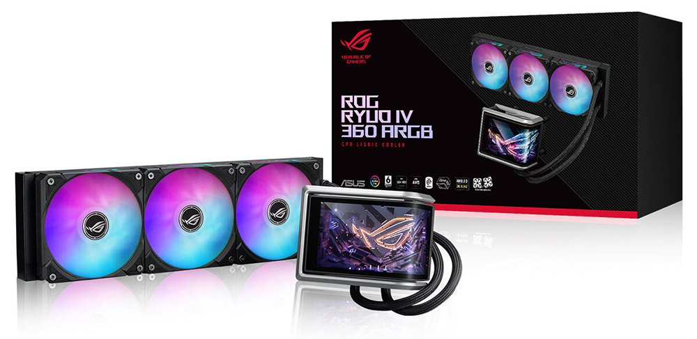 ASUS 360MM ROG RYUO IV 360 ARGB LCD AM5-1851p Sıvı Soğutmalı İşlemci Fanı / 90RC01N1-B0EAY0