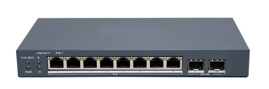 HIKVISION 8port PoE 80w 2-SFP Gigabit Yönetilebilir Switch DS-3E1510P-EI/M-8P2F