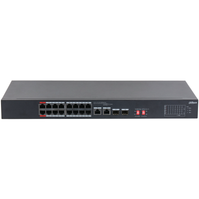 DAHUA 16port PoE 135w 2-SFP 2-Uplink Yönetilemez Switch S3218-16ET-135 ikinci görünüm