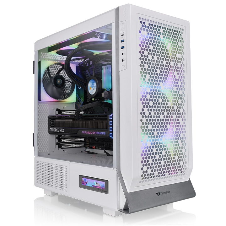 THERMALTAKE CERES 500 kasa için 3,9"" LCD Panel Kiti Beyaz AC-064-OO6NAN-A1 ikinci görünüm
