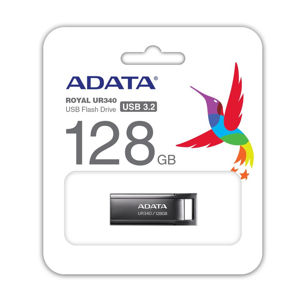 ADATA 128GB Royal UR340 AROY-UR340-128GBK Metal USB 3.2 Bellek