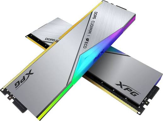 XPG 48GB (2X 24GB) DDR5 CUDIMM 8800MHZ CL42 RGB DUAL KIT PC RAM / LANCER SILVER AX5CU8800C4224G-DCLACRSG ikinci görünüm