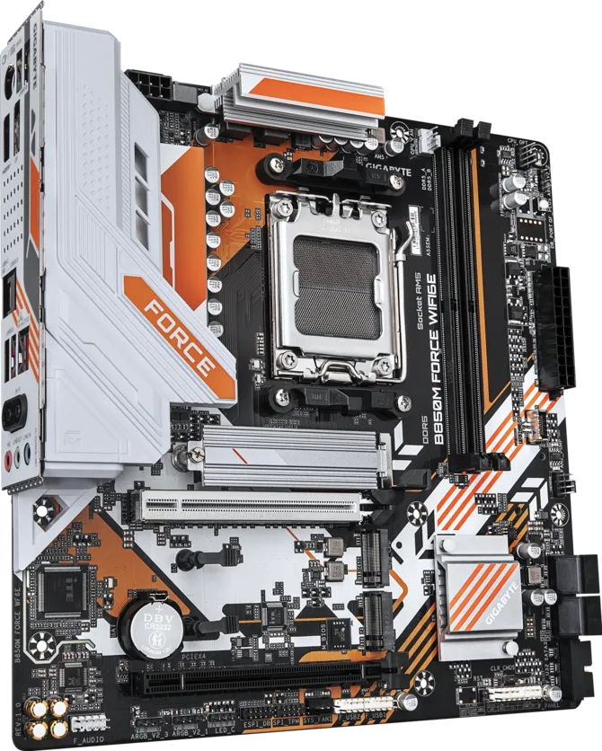 GIGABYTE B850M FORCE WIFI6E DDR5 HDMI-DP TYPEC PCIE 5.0 AM5 mATX ikinci görünüm