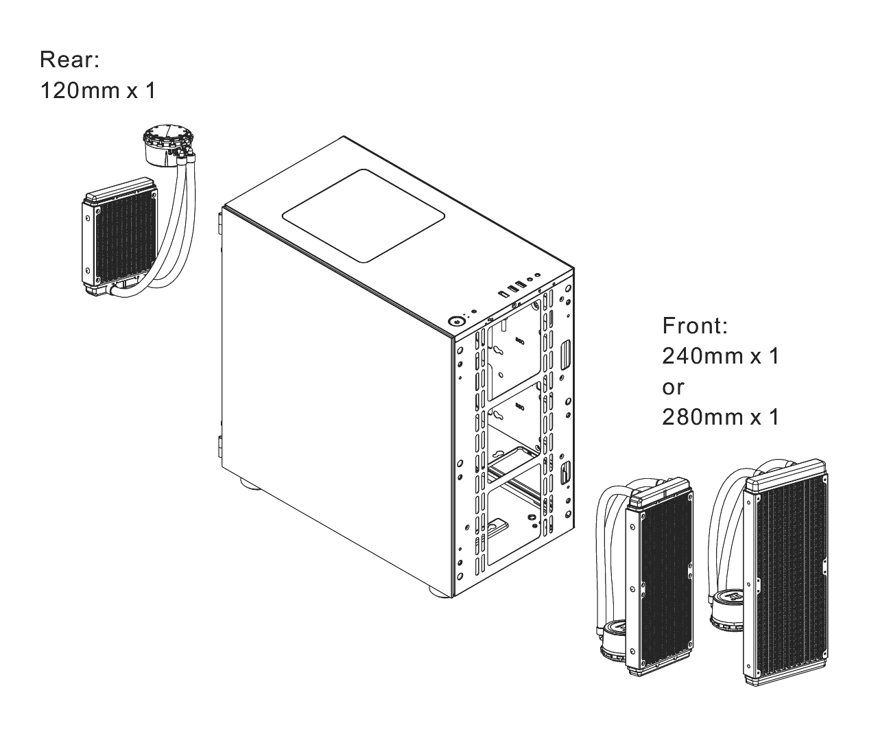 THERMALTAKE V150 BREEZE TG CA-1R1-00S1WN-02 3-ARGB Fanlı Gaming Micro-Tower PC Kasası