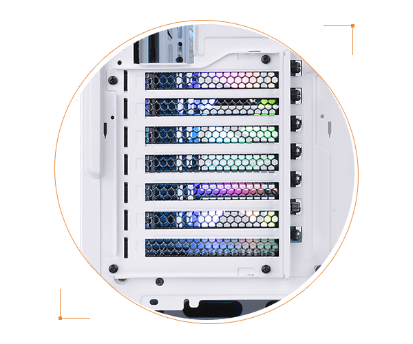 THERMALATE DIVIDER 300 TG CA-1S2-00M6WN-01 4-ARGB Fanlı Gaming Mid-Tower PC Kasası Beyaz