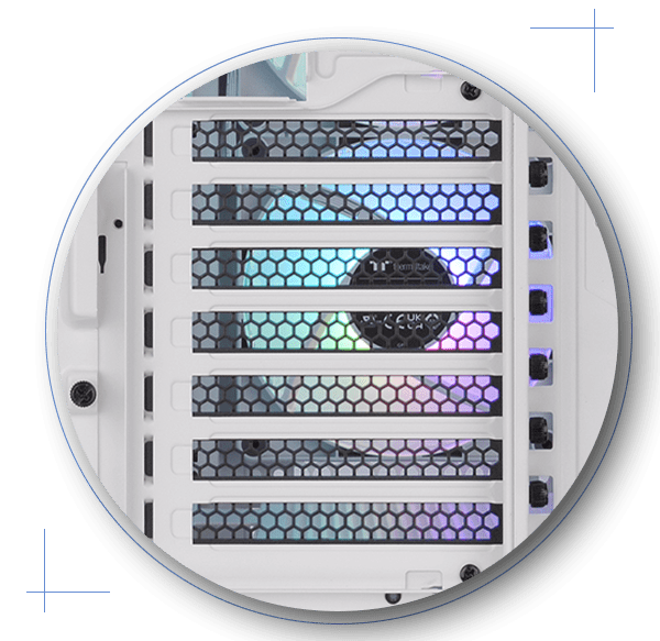 THERMALTAKE CERES 330 TG CA-1Y2-00M6WN-01 2-14CM ARGB Fanlı  Gaming Mid-Tower PC Kasası Beyaz