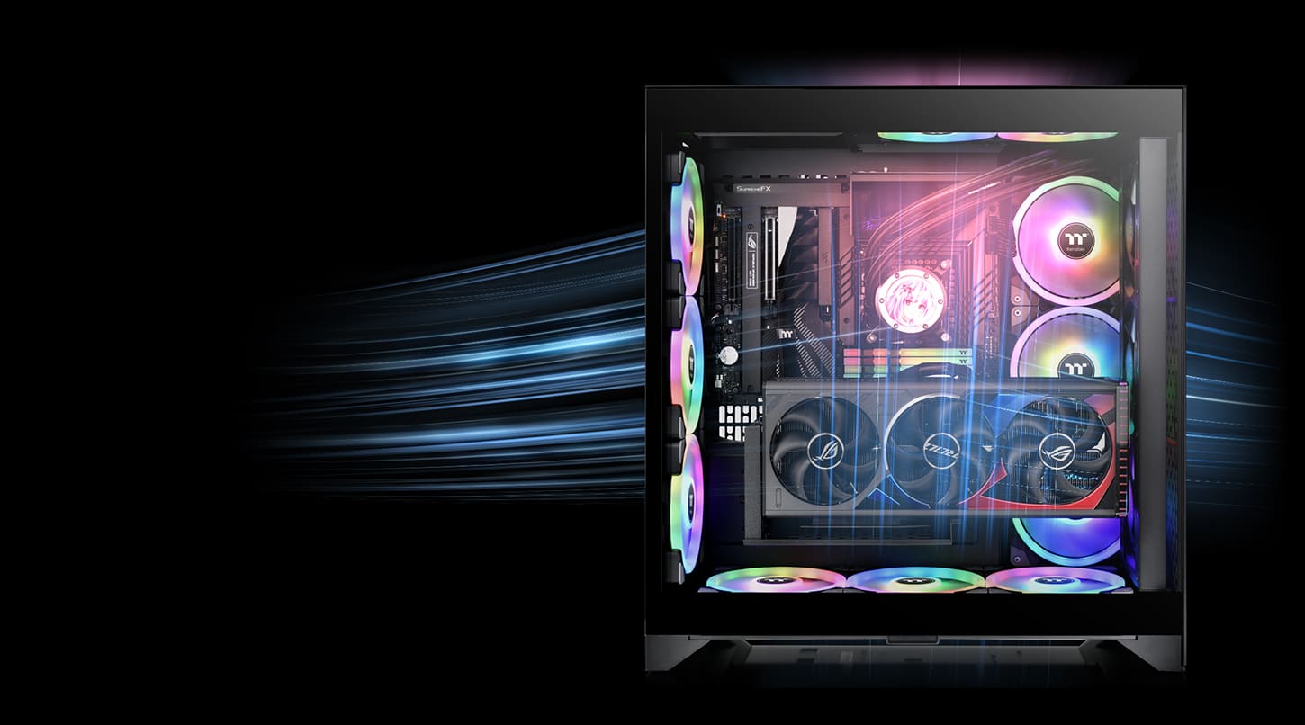 THERMALTAKE CTE E600 TG CA-1Y3-00M1WN-00 PCIe 4.0 Riser Kablolu Gaming Mid-Tower PC Kasası