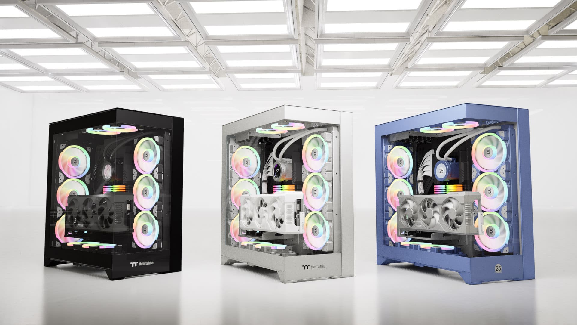THERMALTAKE CTE E600 TG CA-1Y3-00M1WN-00 PCIe 4.0 Riser Kablolu Gaming Mid-Tower PC Kasası