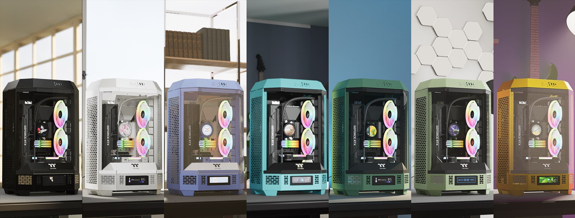 THERMALTAKE THE TOWER 300 CA-1Y4-00S1WN-00 Gaming Micro-Tower PC Kasası