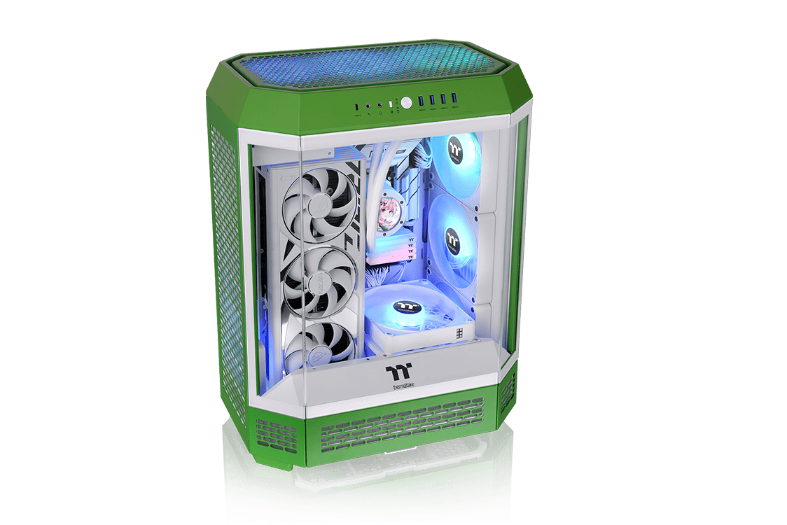 THERMALTAKE THE TOWER 600 LIGHT YEAR GREEN CA-1Z1-00MOWN-00 Mid-Tower PC Kasası Yeşil