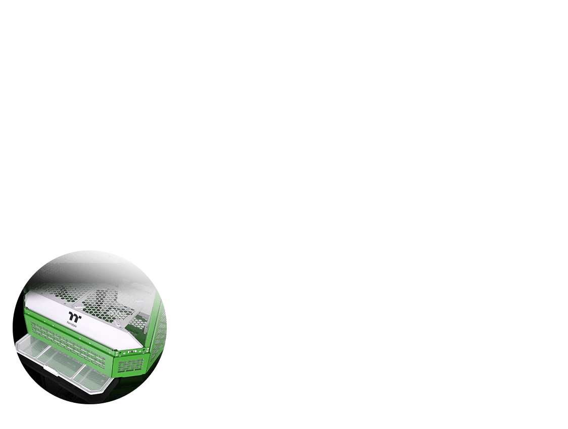 THERMALTAKE THE TOWER 600 LIGHT YEAR GREEN CA-1Z1-00MOWN-00 Mid-Tower PC Kasası Yeşil