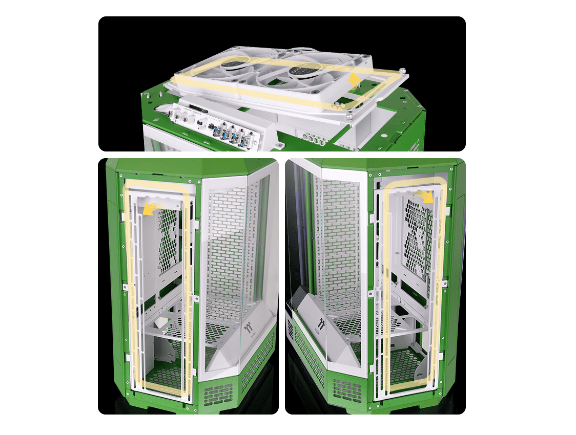 THERMALTAKE THE TOWER 600 LIGHT YEAR GREEN CA-1Z1-00MOWN-00 Mid-Tower PC Kasası Yeşil