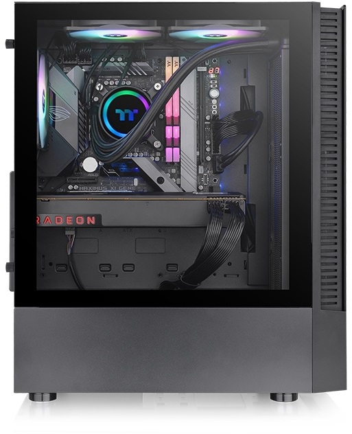 THERMALTAKE 650W 80+ View 200 TG CA-3X3-65M1WE-00 4-ARGB Fanlı Gaming Mid-Tower PC Kasası ikinci görünüm