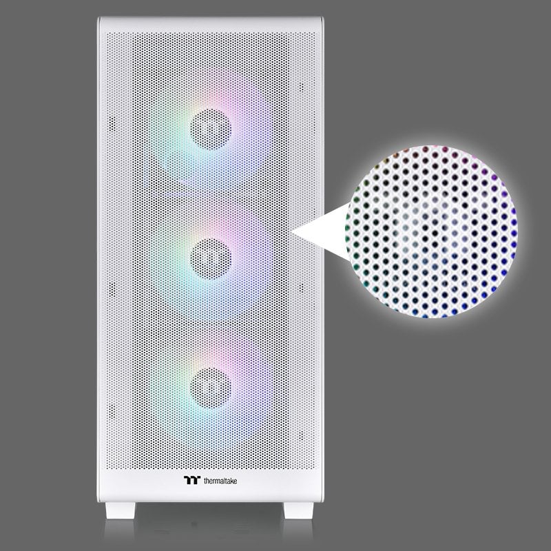 THERMALTAKE 750W 80+ BRONZE S250 CA-3Y6-75M6WE-00 4-ARGB Fanlı Gaming Mid-Tower PC Kasası Beyaz