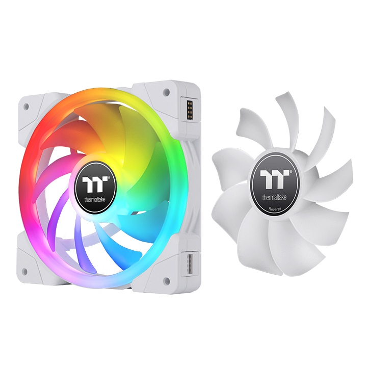 THERMALTAKE 120MM SWAFAN EX12 ARGB Kasa Fanı+Kontrolcü 3'lü set beyaz ikinci görünüm