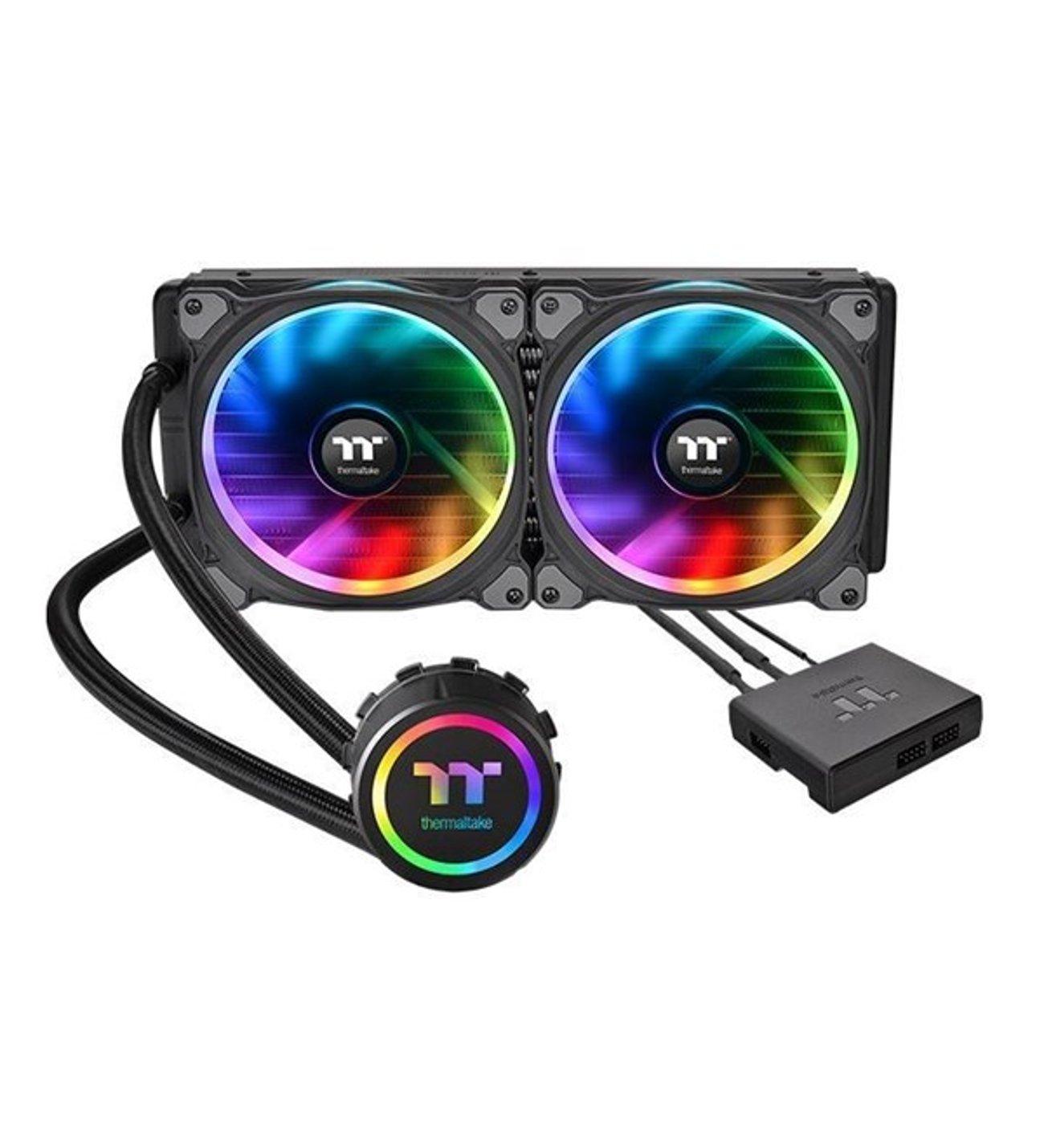 THERMALTAKE 280MM FLOE RIING PLUS CL-W167-PL14SW-A ARGB AM5-1851p Sıvı Soğutmalı İşlemci Fanı ikinci görünüm