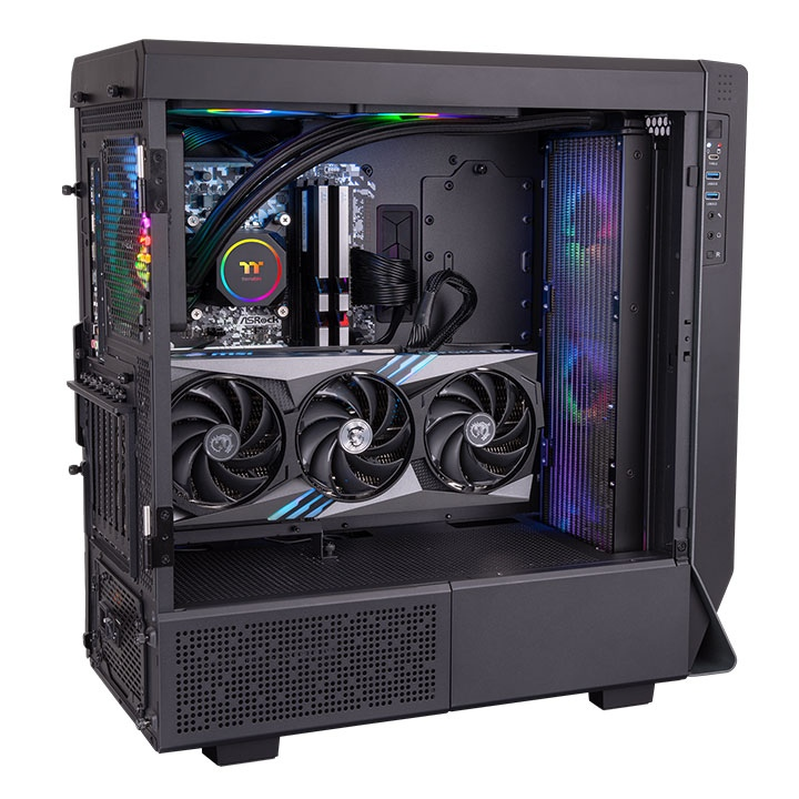 THERMALTAKE 420MM TH420 CL-W367-PL14SW-A ARGB AM5-1851p Sıvı Soğutmalı İşlemci Fanı ikinci görünüm