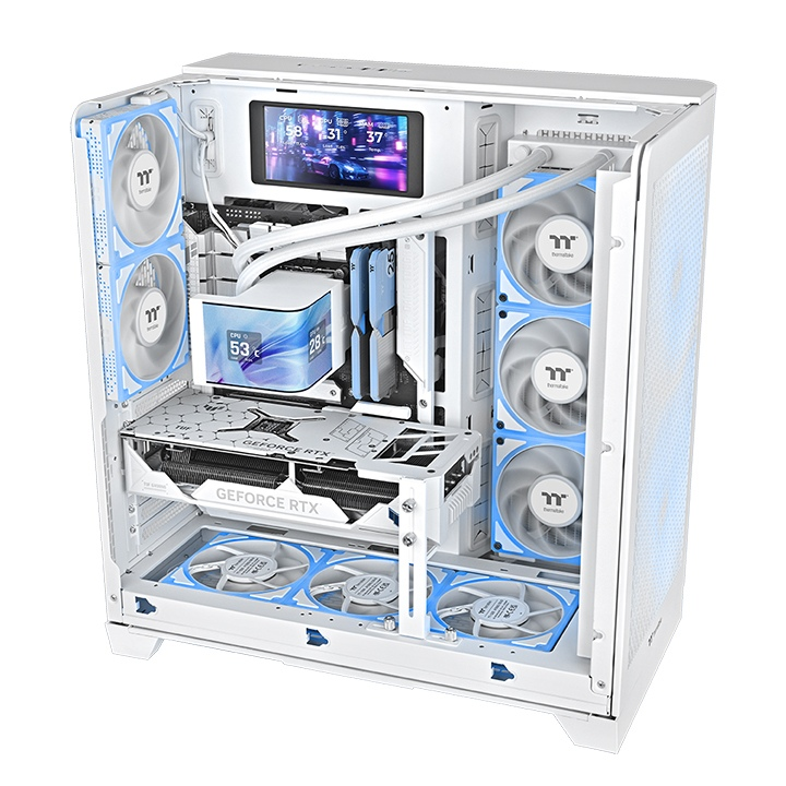 THERMALTAKE 360MM 6.67" AMOLED MAGCurve 360 ULTRA CL-W454-PL12SW-A ARGB AM5-1851p Sıvı Soğutmalı İşlemci Fanı Beyaz