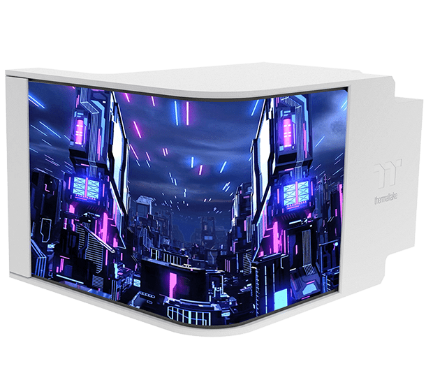 THERMALTAKE 360MM 6.67" AMOLED MAGCurve 360 ULTRA CL-W454-PL12SW-A ARGB AM5-1851p Sıvı Soğutmalı İşlemci Fanı Beyaz
