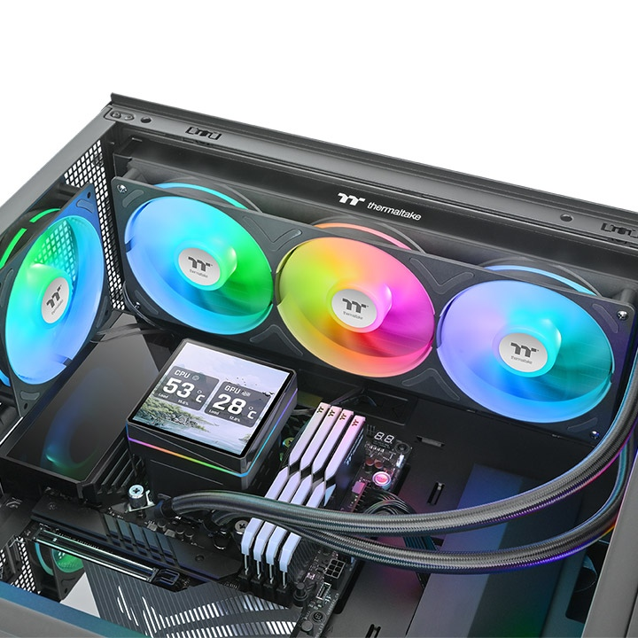 THERMALTAKE 360MM TH360 V3 ULTRA CL-W474-PL12SW-A ARGB  AM5-1851p Sıvı Soğutmalı İşlemci Fanı ikinci görünüm