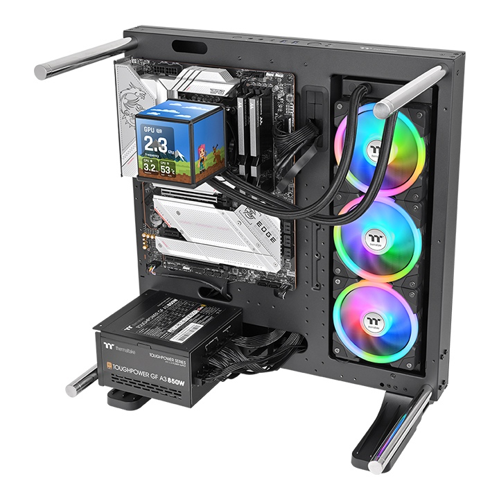THERMALTAKE 360MM 3.95" LCD MINECUBE 360 ULTRA CL-W481-PL12SW-A ARGB Sıvı Soğutmalı İşlemci Fanı