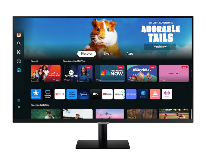 SAMSUNG 31.5" VA SMART M5 M50D LS32DM500EUXUF 4MS 60HZ HDMI-WIFI-BLT Smart Akıllı Monitör 1920x1080