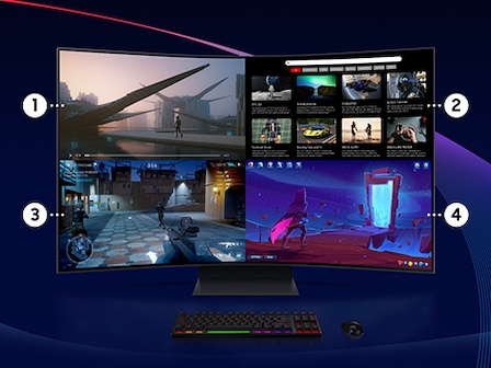 SAMSUNG 55" VA ODYSSEY ARK G97NC LS55CG97WNUXUF 1MS 165HZ HDMI-DP Kavisli Gaming Monitör 3840x2160