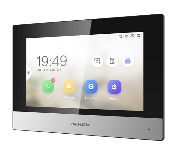 HIKVISION DS-KH6320Y-WTE2 7" Dokunmatik WiFi İç Ünite - 2 Telli (İki Telli)