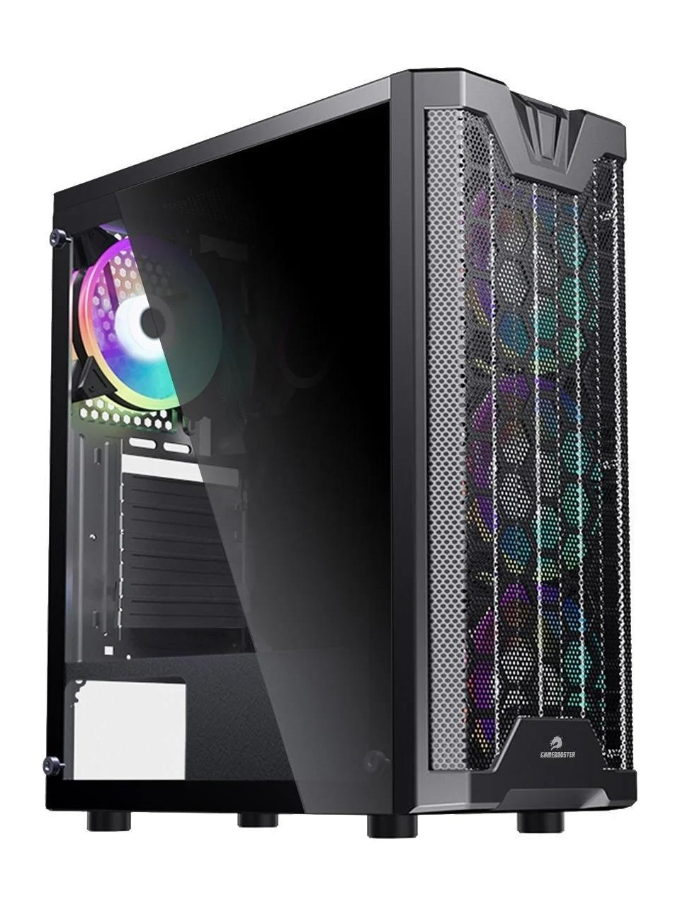GAMEBOOSTER GB-G3601B 4-RGB Fanlı Gaming Mid-Tower PC Kasası ikinci görünüm
