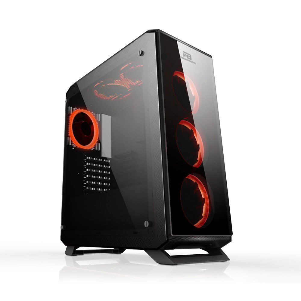POWERBOOST VK-G3903S 6-RGB Halo Fanlı Gaming Mid-Tower PC Kasası ikinci görünüm