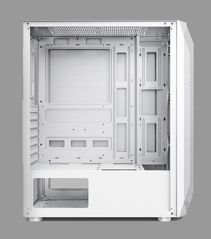 POWERBOOST 650W 80+ VK-P1882BW 4-Rainbow Fanlı Gaming Mid-Tower PC Kasası Beyaz