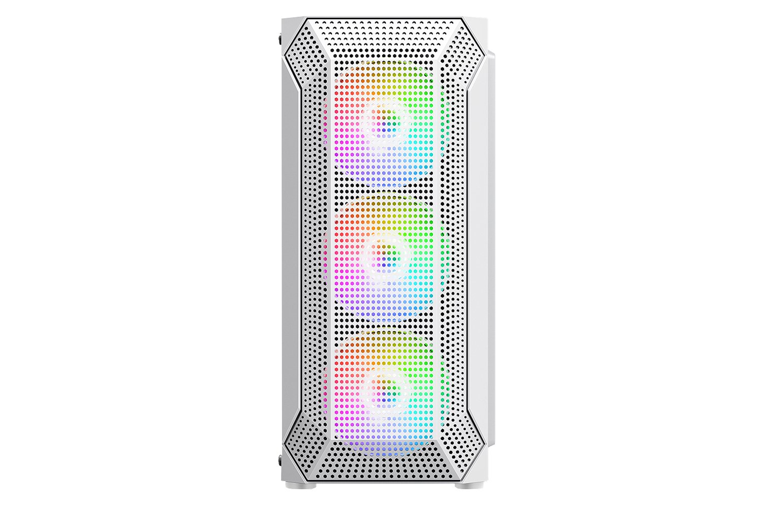 POWERBOOST 650W 80+ VK-P1882BW 4-Rainbow Fanlı Gaming Mid-Tower PC Kasası Beyaz