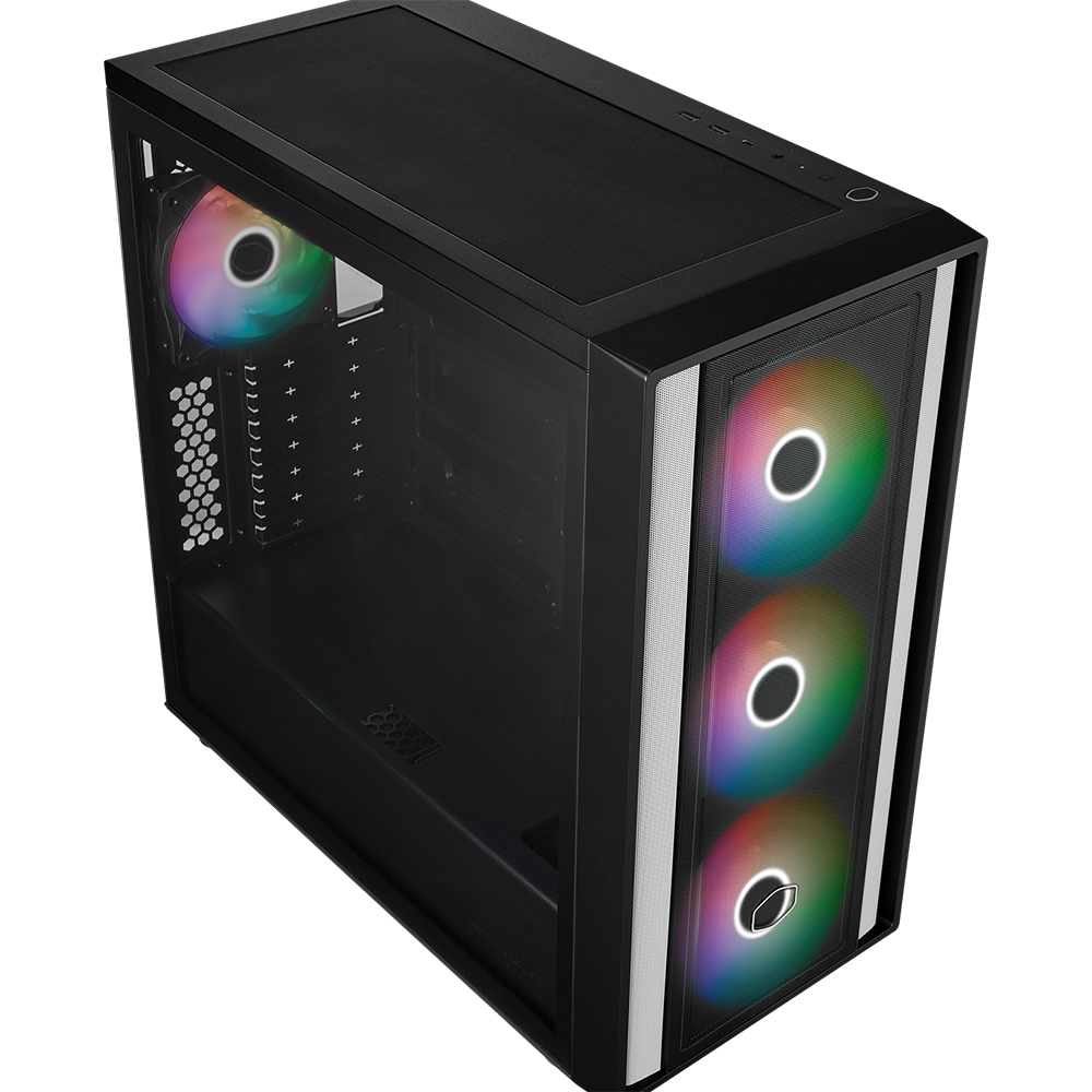 COOLERMASTER MASTERBOX 600 TG MB600-KGNN-S00 3-14CM RGB Fanlı Gaming EATX PC Kasası ikinci görünüm