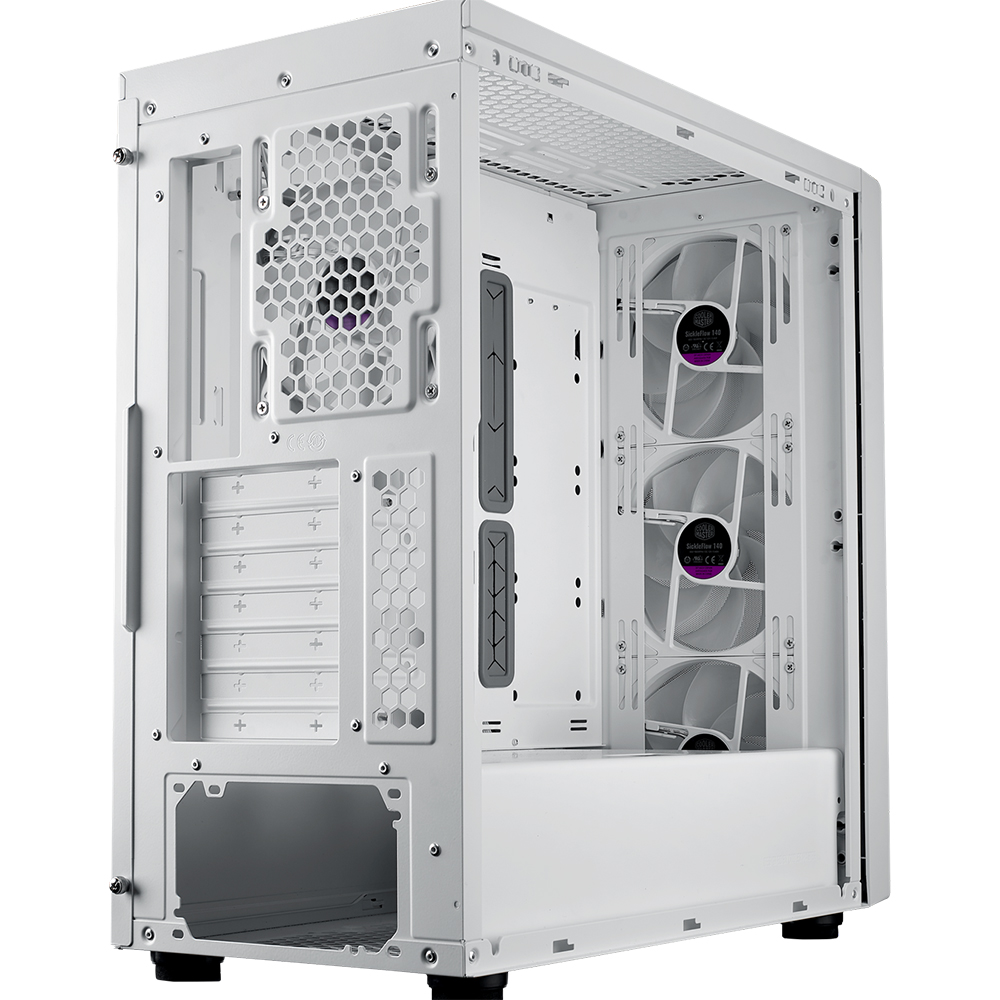 COOLERMASTER MasterBox 600 TG MB600-WGNN-S00 3-14CM ARGB Fanlı Gaming EATX PC Kasası Beyaz