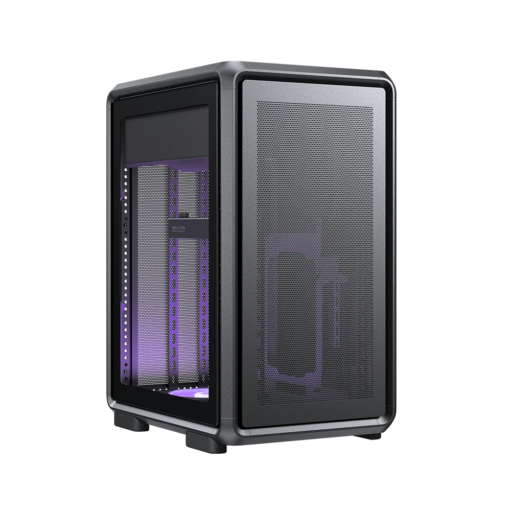 COOLERMASTER MASTERFRAME 400 MESH TG MF400M-KHNN-S00 Alüminyum Gaming Micro-Tower PC Kasası ikinci görünüm