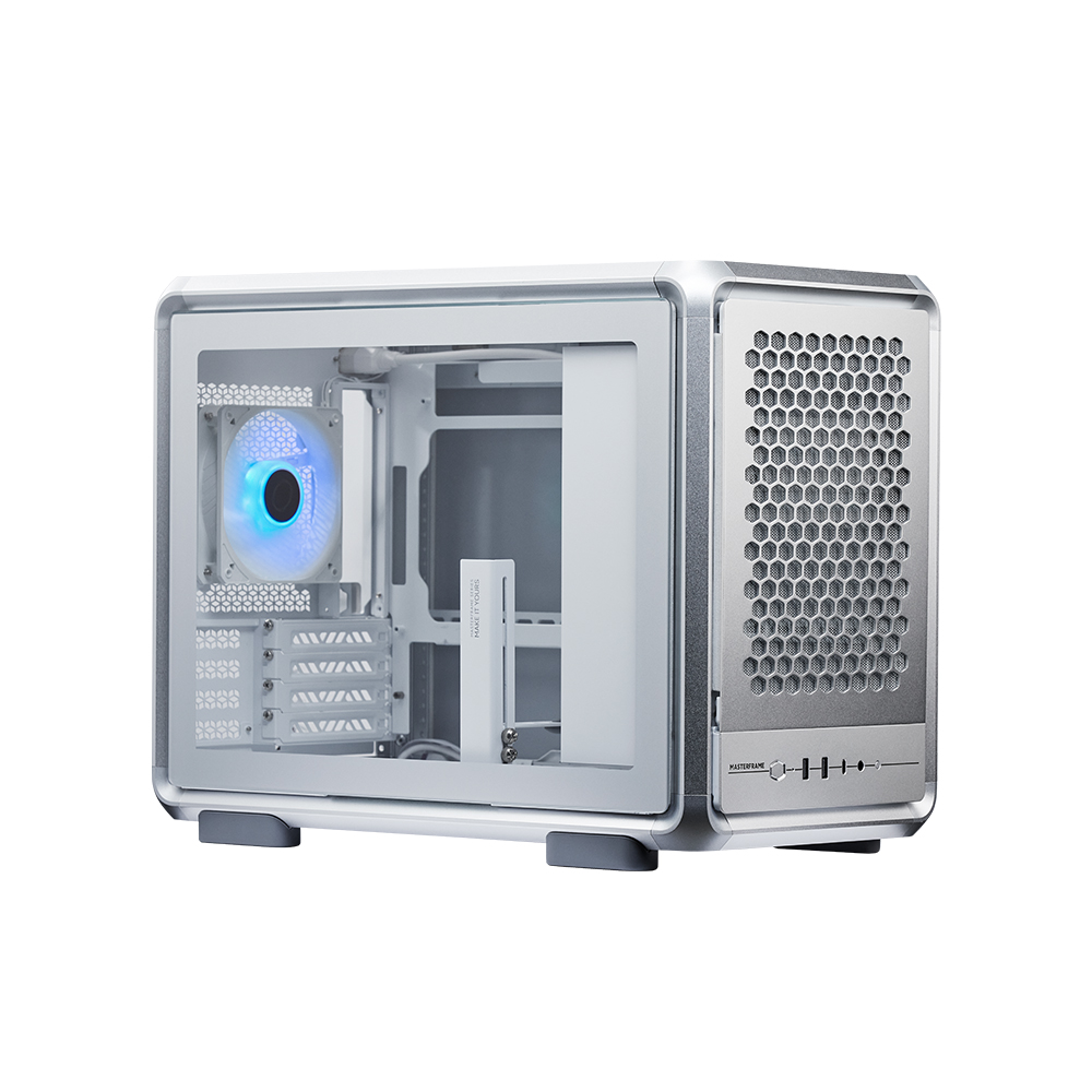 COOLERMASTER MASTERFRAME 400 MESH SILVER TG MF400M-SHNN-S00 ARGB Gaming Micro-ATX PC Kasası ikinci görünüm