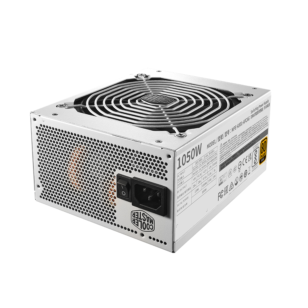 COLERMASTER 1050W 80+ GOLD MWE V2 MPE-A501-AFCAG-3EGEU Tam Modüler Power Supply Beyaz ikinci görünüm