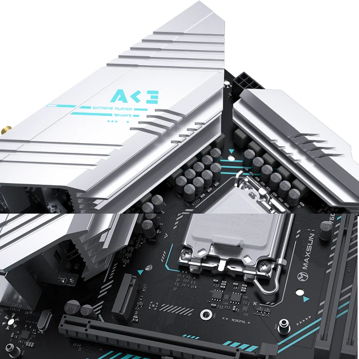 MAXUN B760M GAMING WIFI6E ACE DDR5 HDMI PCIE 4.0 1700p mATX ikinci görünüm
