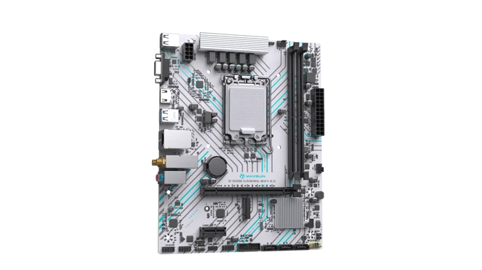 MAXUN B760M GAMING WIFI ICE DDR4 HDMI PCIE 4.0 1700p mATX BEYAZ
