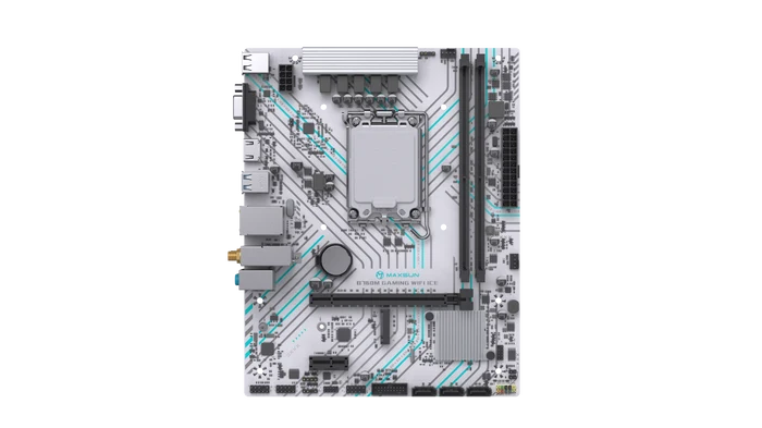 MAXUN B760M GAMING WIFI ICE DDR4 HDMI PCIE 4.0 1700p mATX BEYAZ