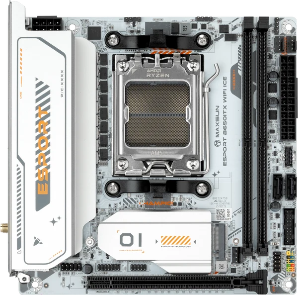 MAXUN eSport B650ITX WIFI ICE DDR5 HDMI-DP PCIE 4.0 AM5 mITX ikinci görünüm