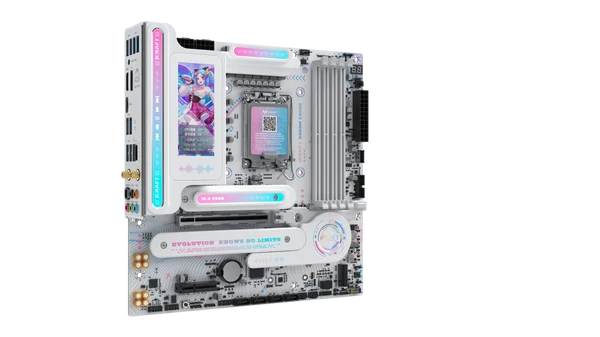 MAXUN iCRAFT B860M CROSS PRO WIFI HDMI-DP TYPEC PCIE 5.0 1851p mATX BEYAZ