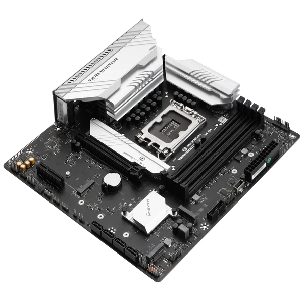 MAXUN TERMINATOR B760M DDR4 HDM-DP PCIE 4.0 1700p mATX ikinci görünüm